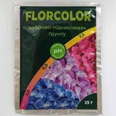 Удобрение FLORCOLOR подкислитель грунта, 25 г