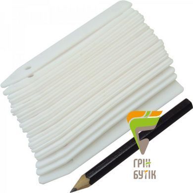 Етикетки Greenmill Classic пластмасові з олівцем 25 шт (GR5021)